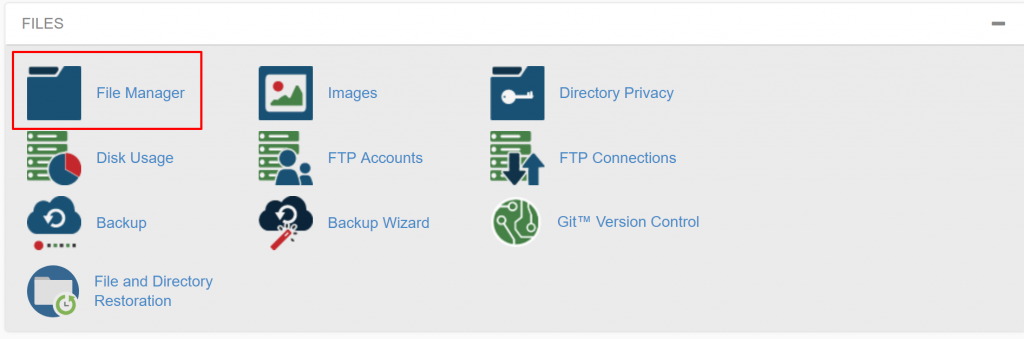 file manager di cpanel